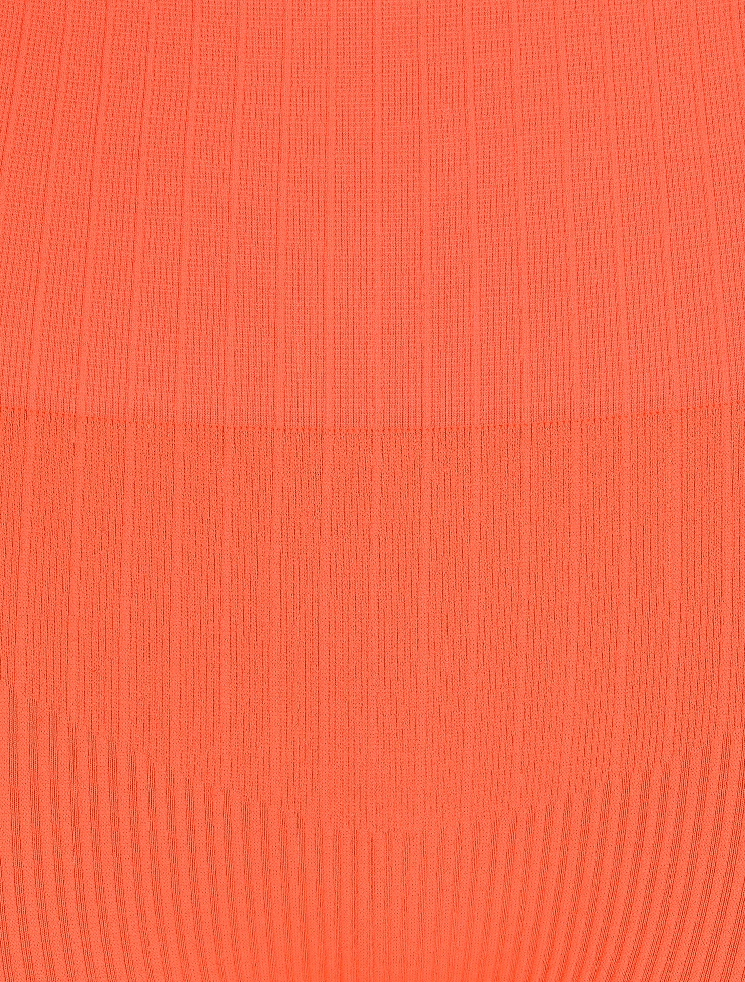 Cycliste côtelé à taille haute - Corail fluo - 3