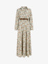 Robe longue imprimé floral - Écru - 4