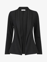 Veste fluide unie - Noir - 1
