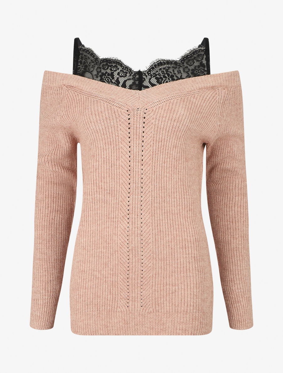 Pull col bardot et débardeur trompe l&