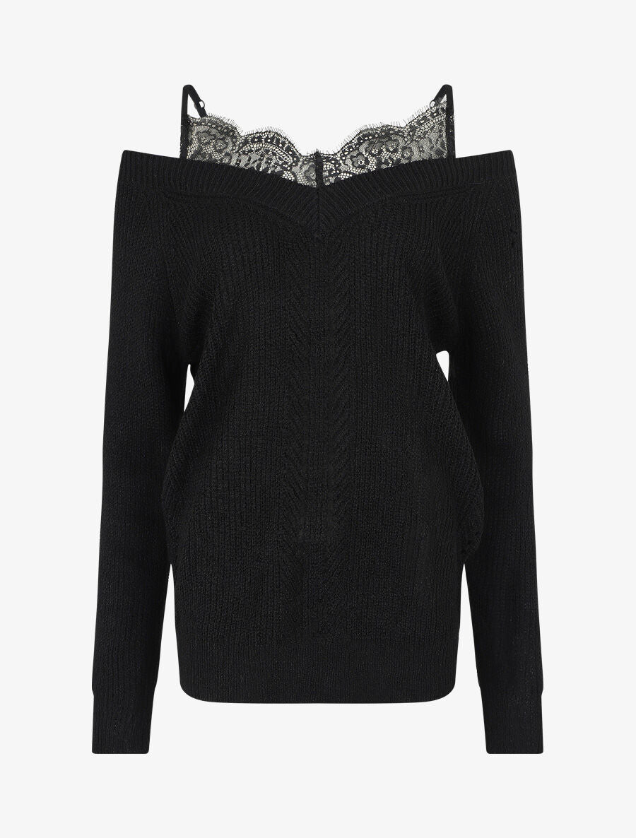 Pull col bardot et débardeur trompe l&