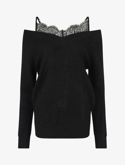 Pull col bardot et débardeur trompe l&