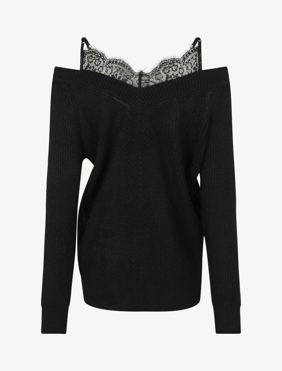 Pull col bardot et débardeur trompe l&