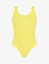 Body uni côtelé - Jaune fluo - 1