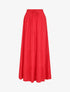Jupe longue à taille élastiquée - Rouge - 4