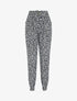 Pantalon ample imprimé fleuri - Marine - 1