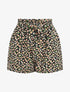 Short taille haute imprimé fleurs - Noir - 1