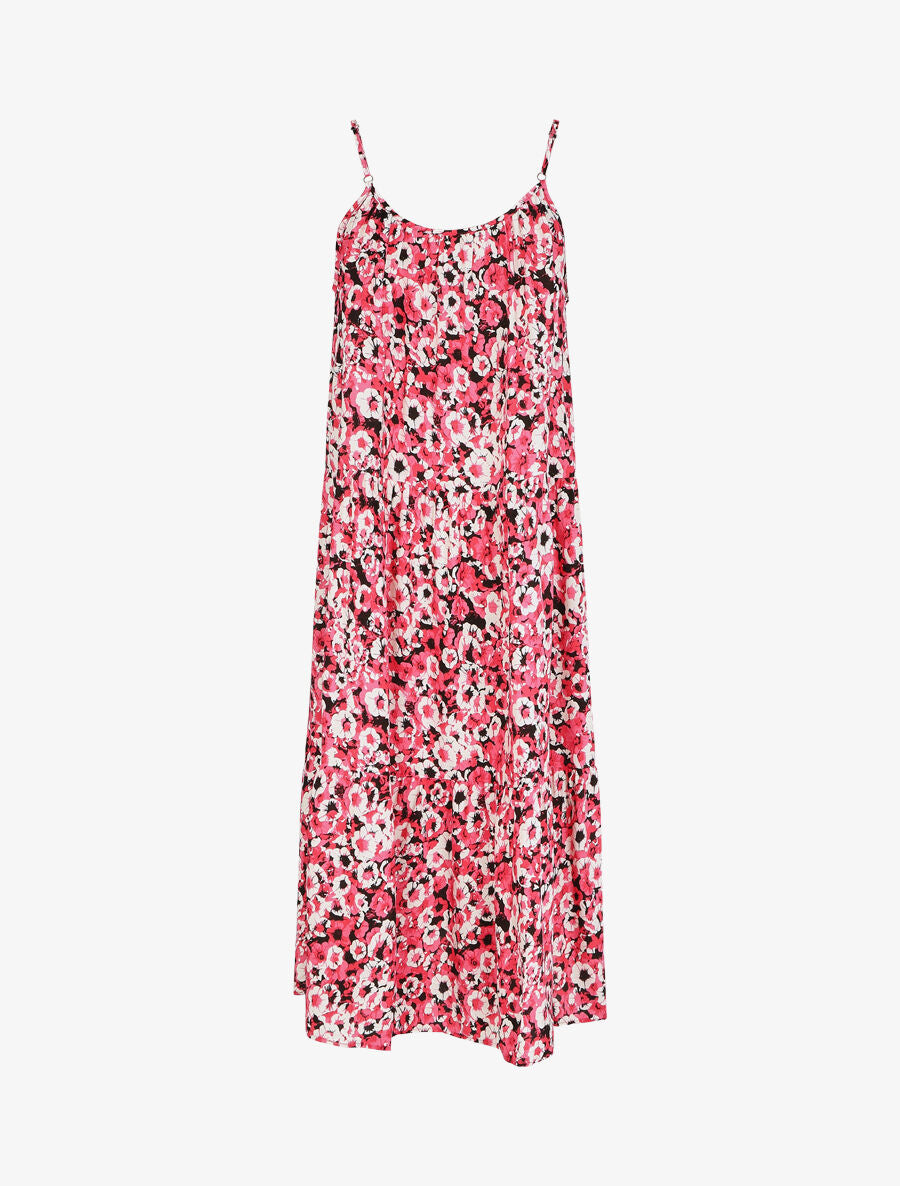 Robe classique à imprimé fleuri - Rose - 2