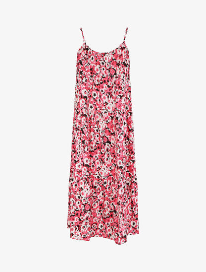 Robe classique à imprimé fleuri - Rose - 2