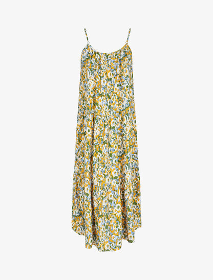 Robe classique à imprimé fleuri - Jaune - 2