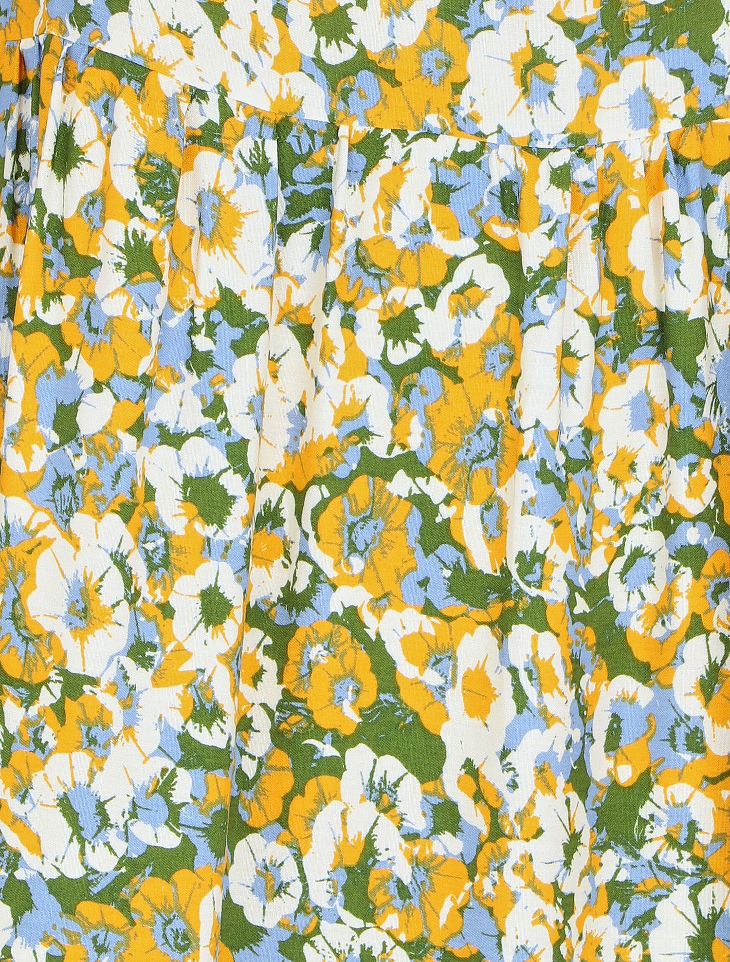 Robe classique à imprimé fleuri - Jaune - 3