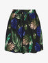 Short fluide imprimé tropical - Noir - 1