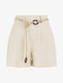 Short uni effet lin - Beige - 5