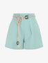 Short uni effet lin - Vert d&