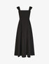 Robe longue fendue sans manches - Noir - 1