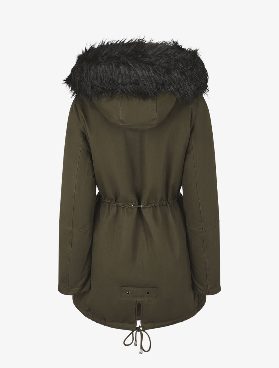 Parka fourrée à capuche - Kaki - 2