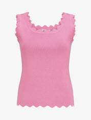Top en maille sans manches - Rose - 4