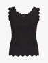 Top en maille sans manches - Noir - 1