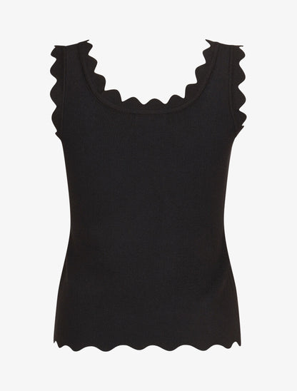 Top en maille sans manches - Noir - 2