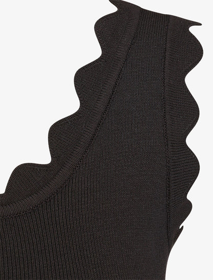 Top en maille sans manches - Noir - 3