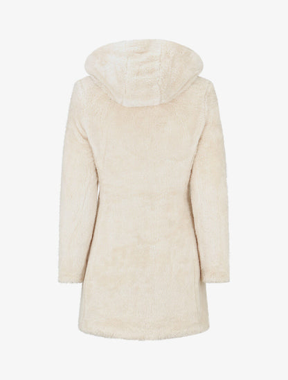 Doudoune réversible uni à capuche - Crème - 5