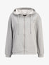 Sweat à capuche zippé - Gris chiné - 1