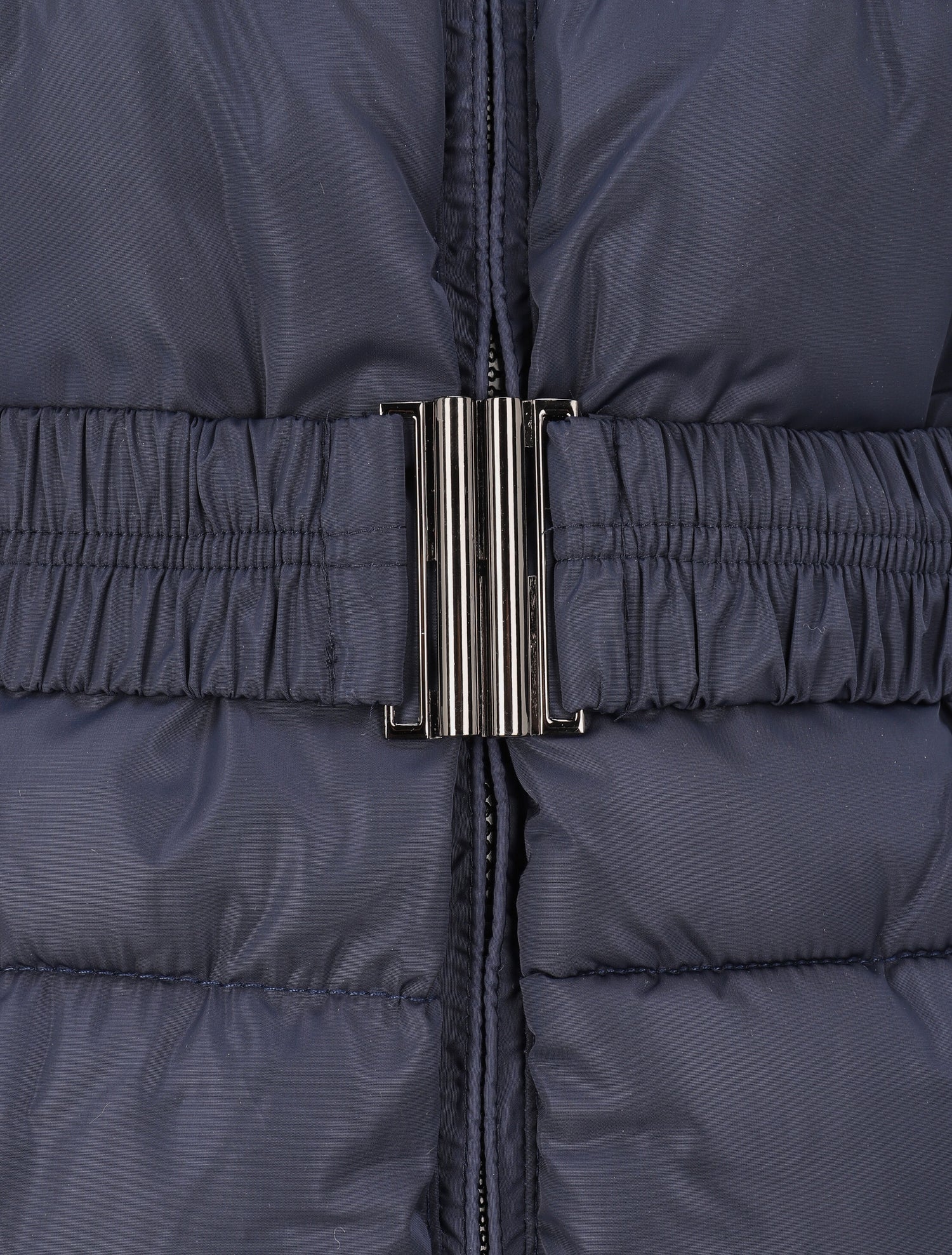 Doudoune mi-longue à poches zippées et capuche - Marine - 5