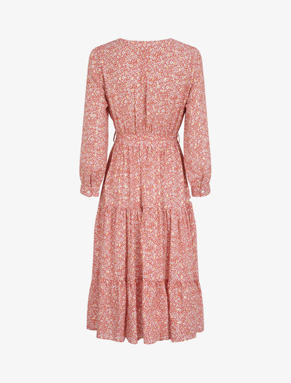 Robe longue patineuse imprimé fleurs d&
