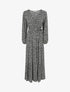 Robe longue à imprimé multi-fleurs - Noir - 1