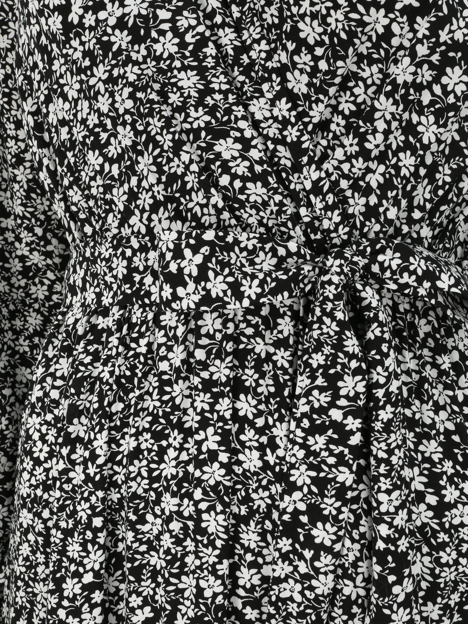 Robe longue à imprimé multi-fleurs - Noir - 3