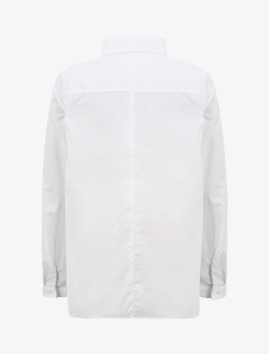 Chemise oversize uni - Blanc - 2