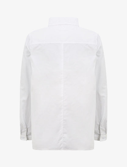 Chemise oversize uni - Blanc - 2