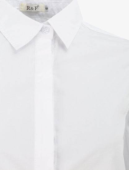 Chemise oversize uni - Blanc - 3