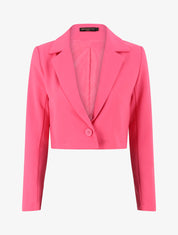 Veste courte unie - Fushia - 4