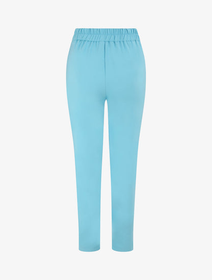 Pantalon fluide élastiquée - Bleu ciel - 2