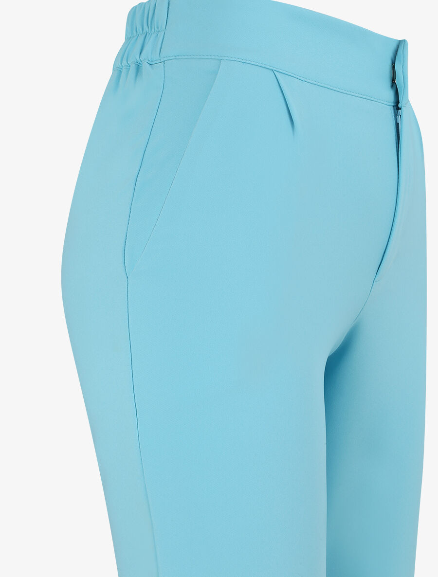 Pantalon fluide élastiquée - Bleu ciel - 3