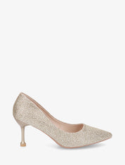 Escarpins pointus à strass - Or - 1