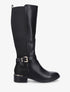 Bottes à contrefort paillété et métal - Noir - 1