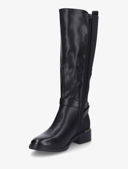 Bottes à contrefort paillété et métal - Noir - 3
