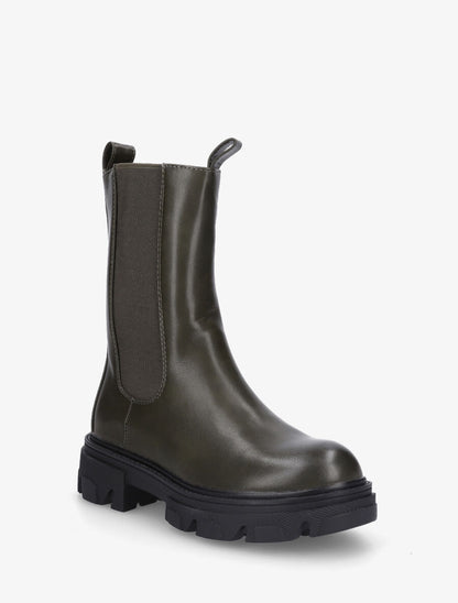 Bottines montantes élastiquées - Kaki - 2
