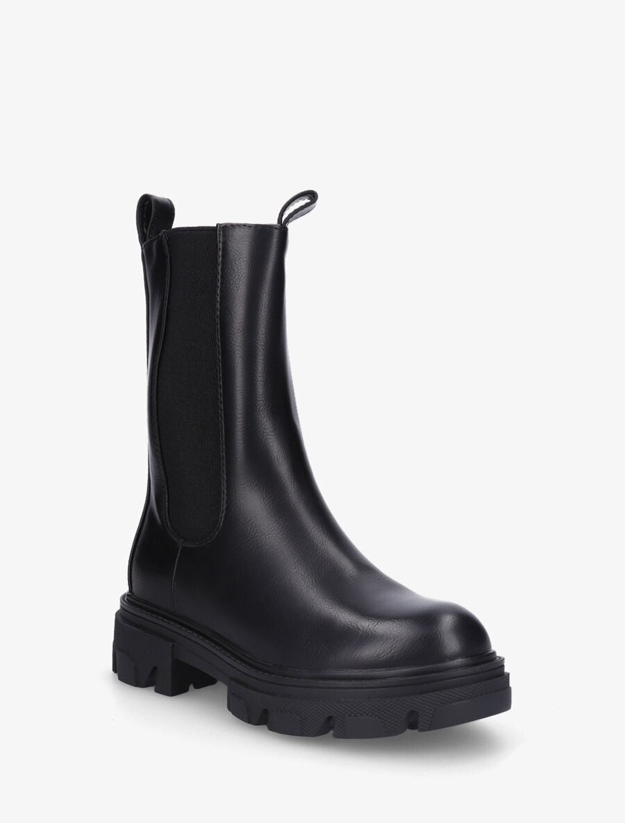 Bottines montantes élastiquées - Noir - 2