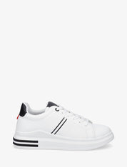 Sneakers à contrefort constratant - Blanc - 1
