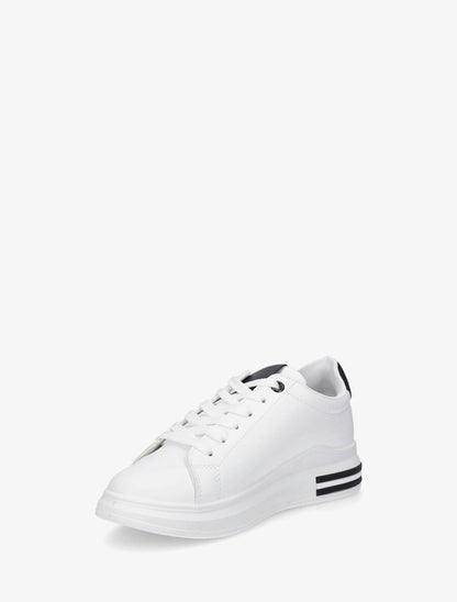 Sneakers à contrefort constratant - Blanc - 3