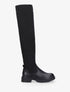 Cuissardes plates style chaussettes - Noir - 1