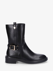 Boots en simili à boucle - Noir - 5
