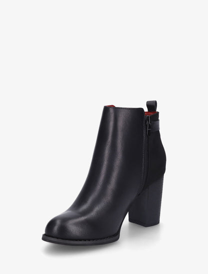 Bottines hautes bi-matière - Noir - 3