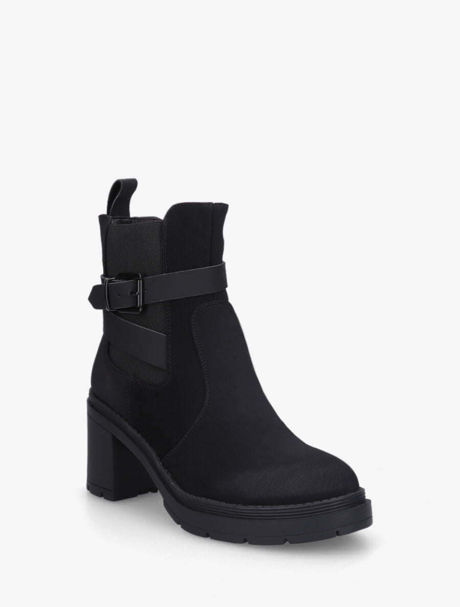 Bottines montantes en suédine - Noir - 2