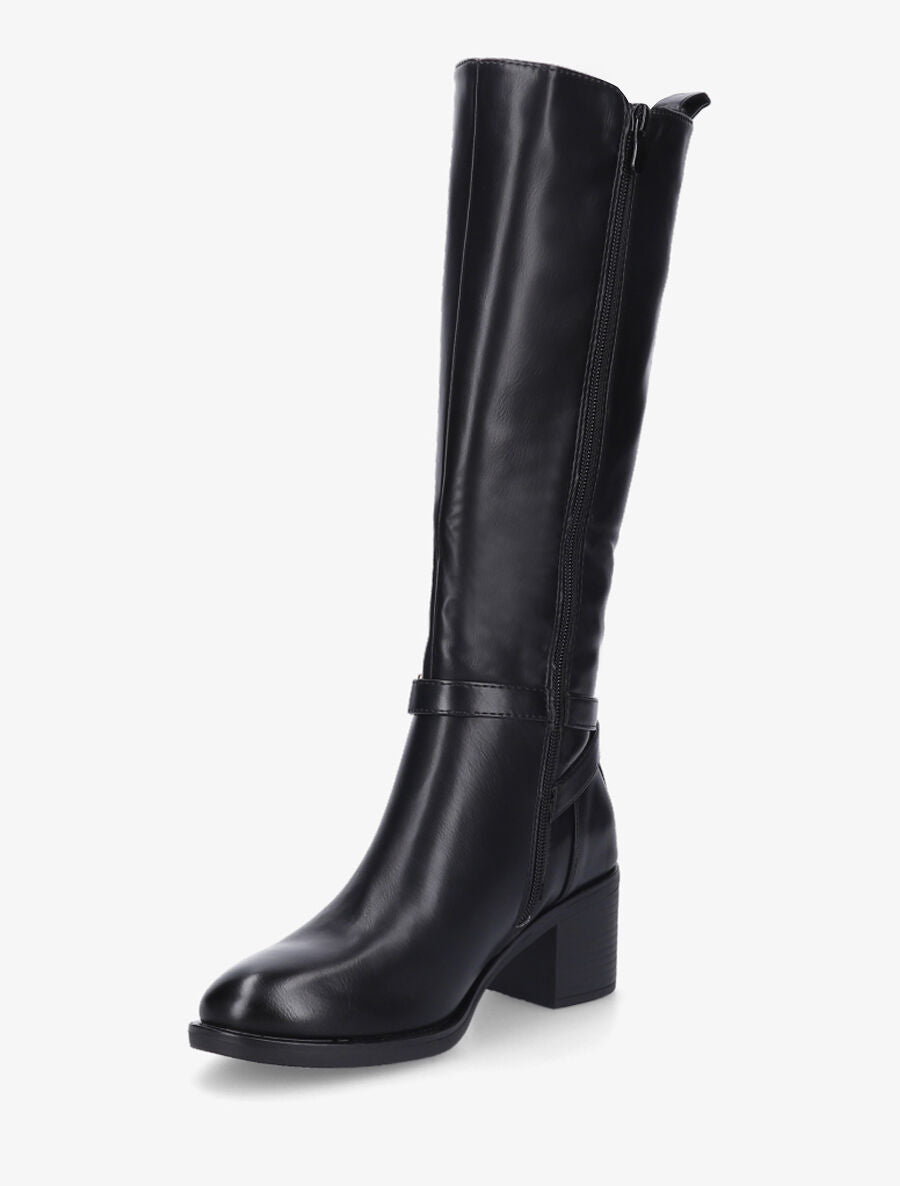 Bottes classiques en simili - Noir - 3