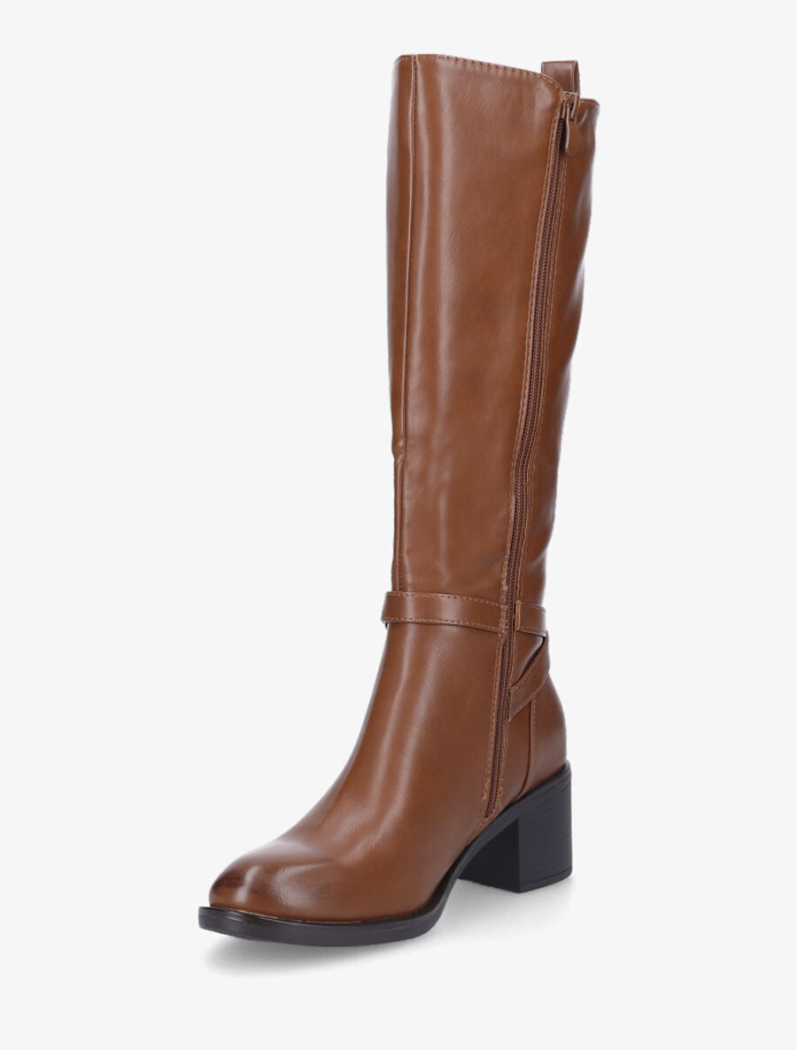 Bottes classiques en simili - Camel - 3
