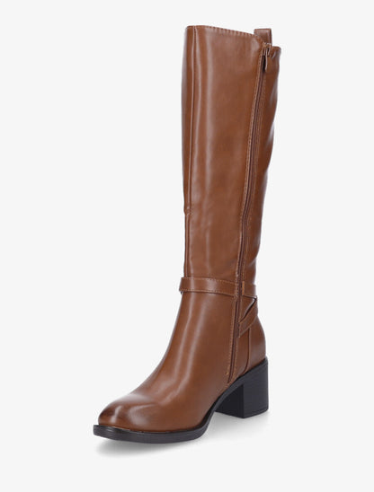 Bottes classiques en simili - Camel - 3